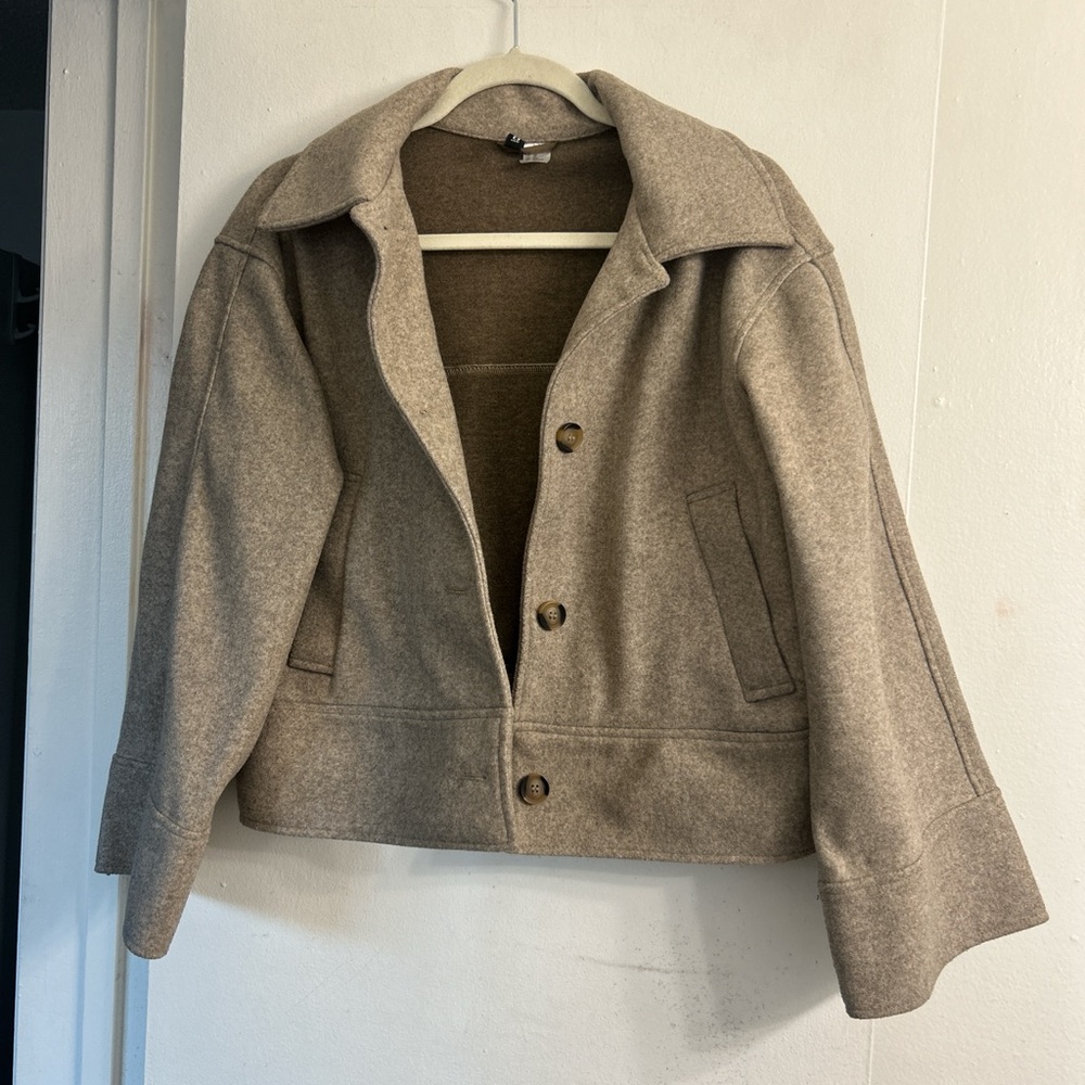 Divided Light Brown Pea Coat